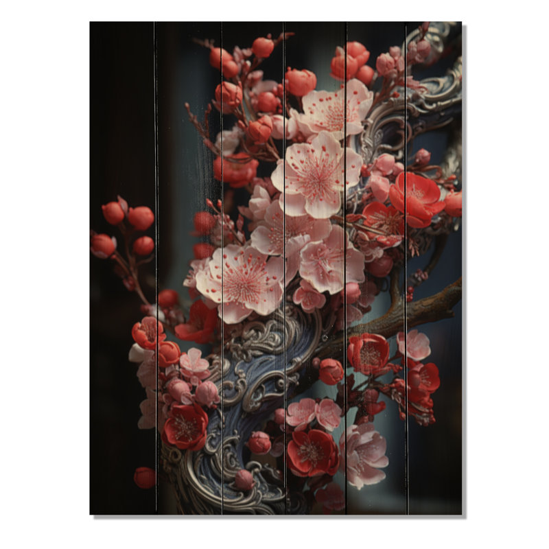 Épagneul japonais surdimensionné, impression sur bois, impression sur bois, H 32 po x l 24 po x P 0,78 po