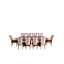 Valentina 9 - Piece Extendable Dining Set