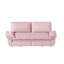 Grand canapé-lit escamotable de 73,2 po, canapé-lit convertible 3 en 1, causeuse en velours multifonctionnel, rose-129442209