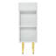 Meuble-lavabo sur pied simple en céramique 12,2 po Sefer