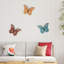 Ensemble de décoration murale papillon en métal 3 pièces