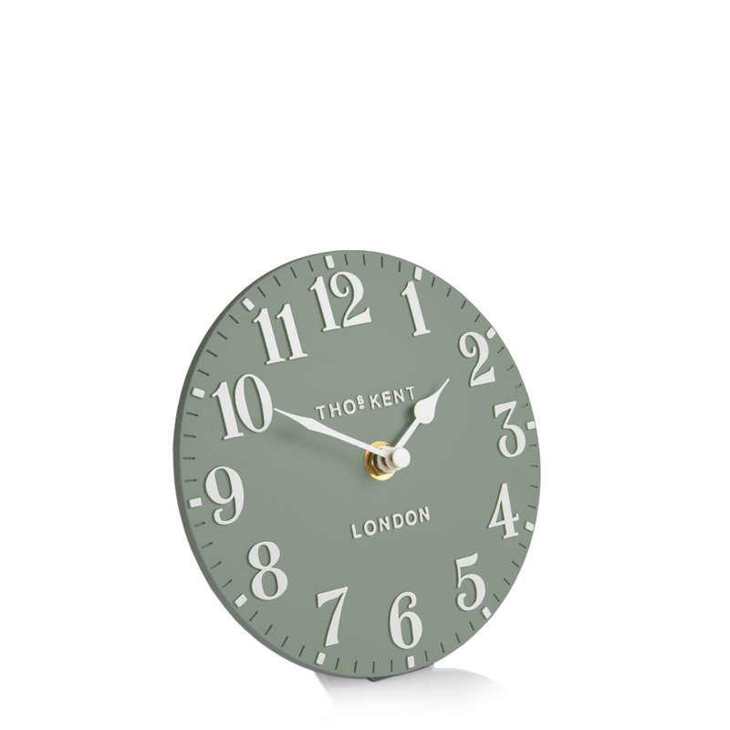 Quartz movement / Crystal Tabletop Clock, Seagrass