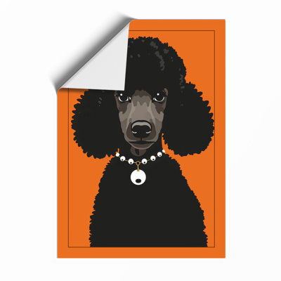 Fashionable Poodle Modern - Framed Print
