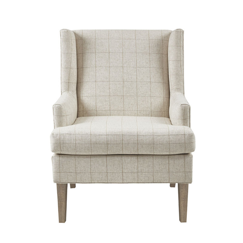 Chaise d'appoint Decker, Bois naturel, Beige