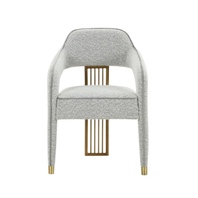 Chaise d'appoint rembourrée en lin