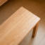 Banc de table en bois de chêne naturel pour salle à manger