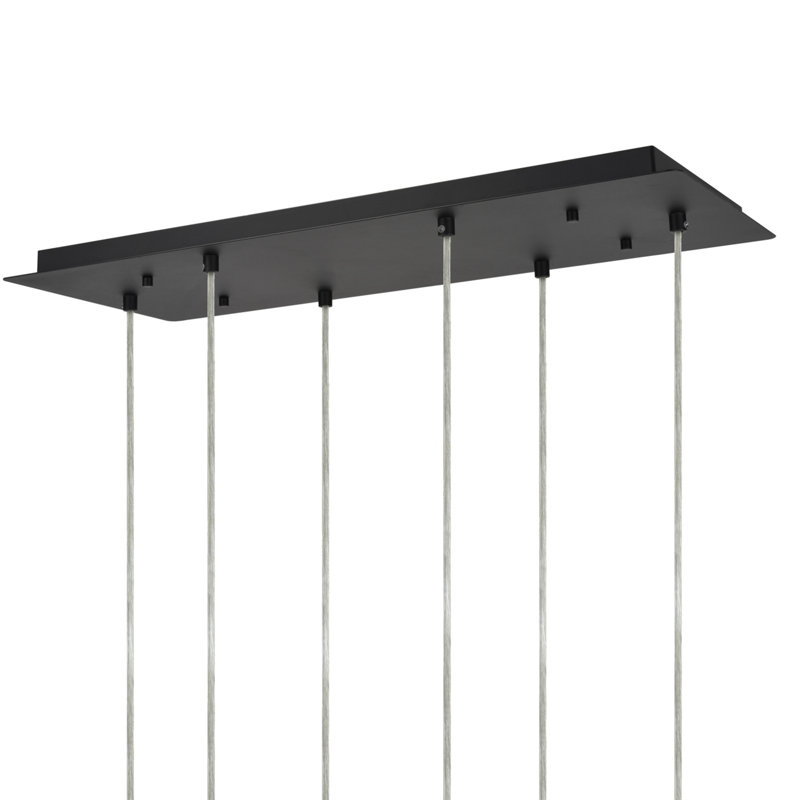 6 - Light Cluster Pendant, Black
