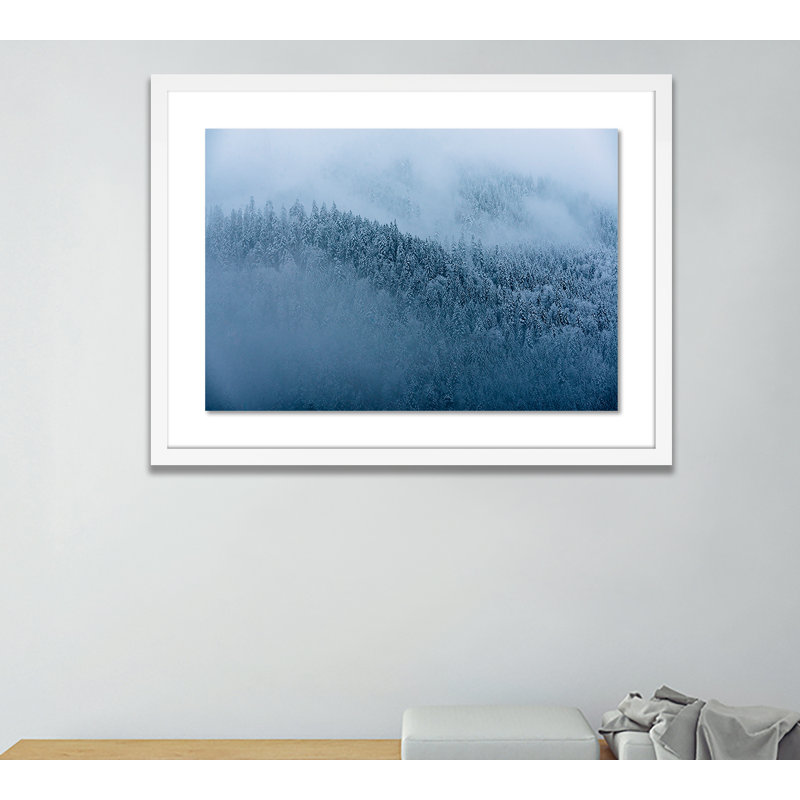 Winter Trees II Print by Michael Schauer, White, 18" H x 24" W x 1.5" D