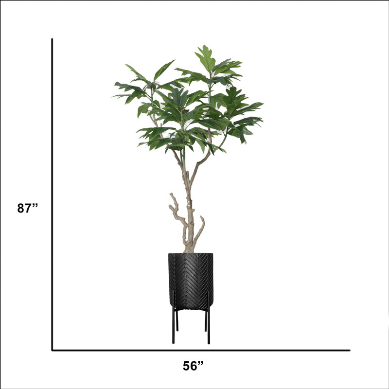 Arbre à violon artificiel en pot 87 po