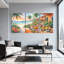 Paysage et nature Plage tropicale Coucher de soleil Villa Jardin Fleurs Fruits Palmiers-1144435785