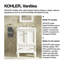 Base de meuble-lavabo simple 24 po Damask®-1769988581