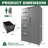 Durable Metal Storage Filing Cabinet with Lock, 4 Drawers and 1 Door for Organized Office and Home Use-1423860213