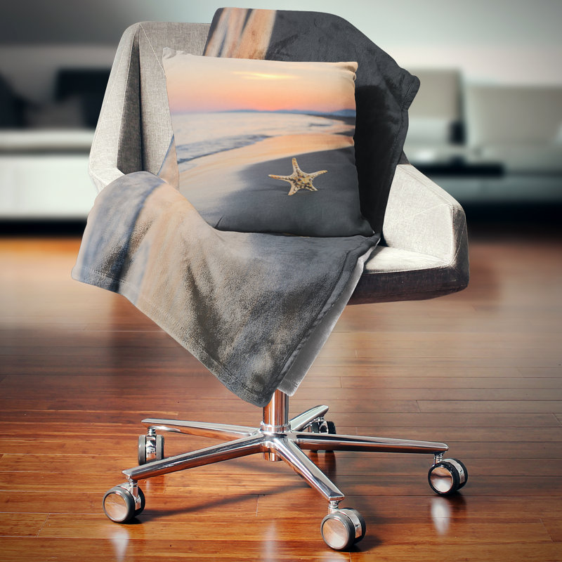 Coussin Beach and Shore, 18 po x 18 po, Coussin décoratif