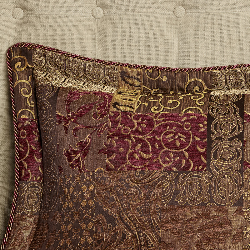 Édredon brun, 4 pièces, grand lit, durabilité accrue, ouate décorative au look satiné