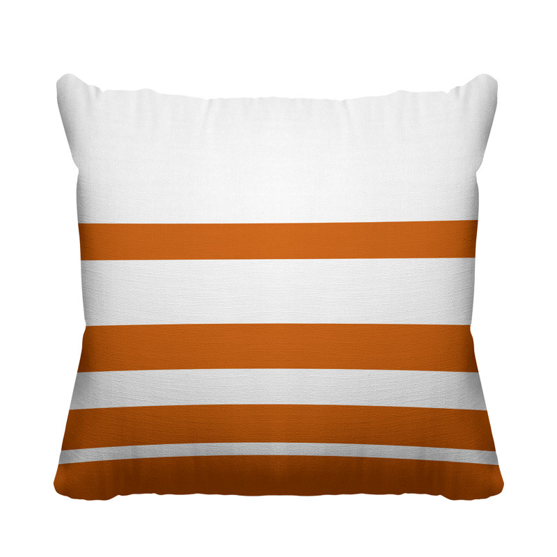 Coussin décoratif intérieur / extérieur Tanner, L 19 po x H 19 po, Orange
