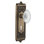Egg & Dart Plate with Decorative Keyhole and Crystal Victorian Knob
