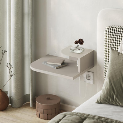 40cm W Manufactured Wood Bedside Table