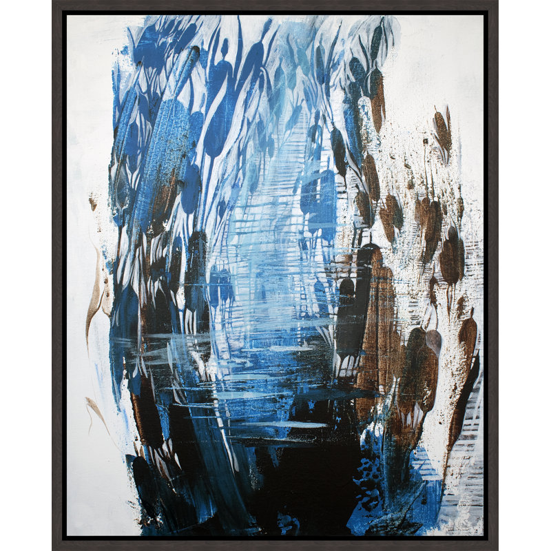 Cat Tails I Painting by Alexander NikAnpour, 39.75'' H x 31.75'' W, Image Brush Gel