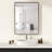 Rafuse Accent Mirror High-Strength Tempered Glass and Aluminum Alloy Framed French Cleat Mounted Wall & Bathroom Mirror 3-Year Warranty-1831677966-1831677967