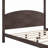 Wooden Canopy Platform Bed with Headboard and Support Legs-809710687