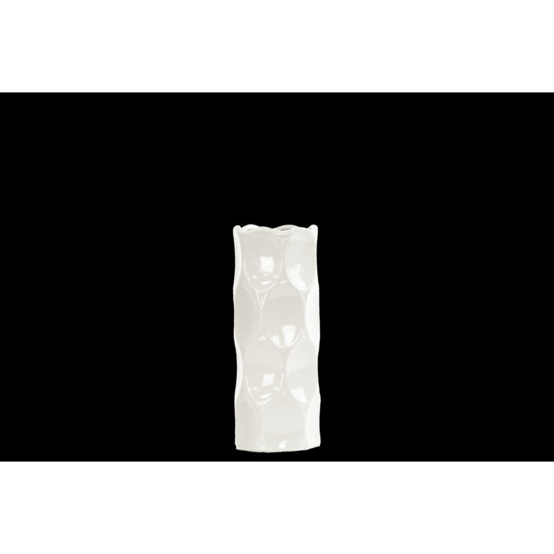 Grier Table Vase, 11" H x 4.5" W x 4.5" D, White