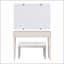 Bureau de coiffeuse polyvalent avec tabouret et grand espace de rangement pour le bureau à domicile