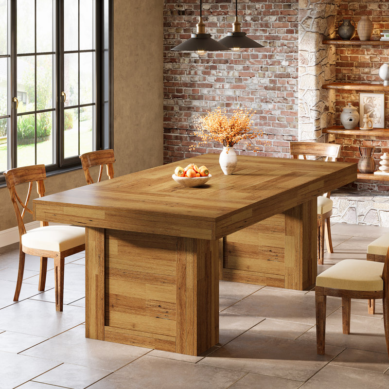 63'' Farmhouse Dining Table, Walnut