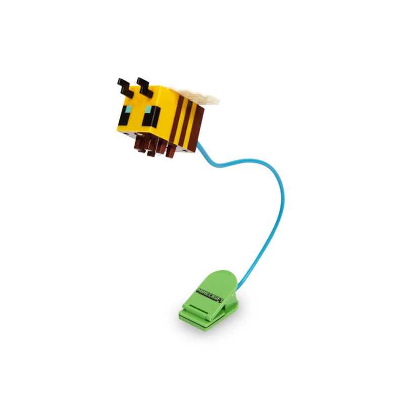 Lampe de lecture minecraft à pile jaune avec pince et bras réglable Minecraft
