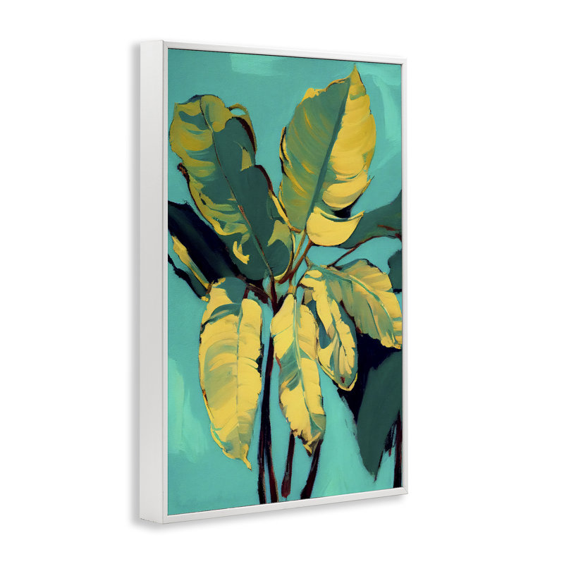 Giclée encadrée de feuilles de bananier biologique, design par 1x, H 24 po x l 16 po