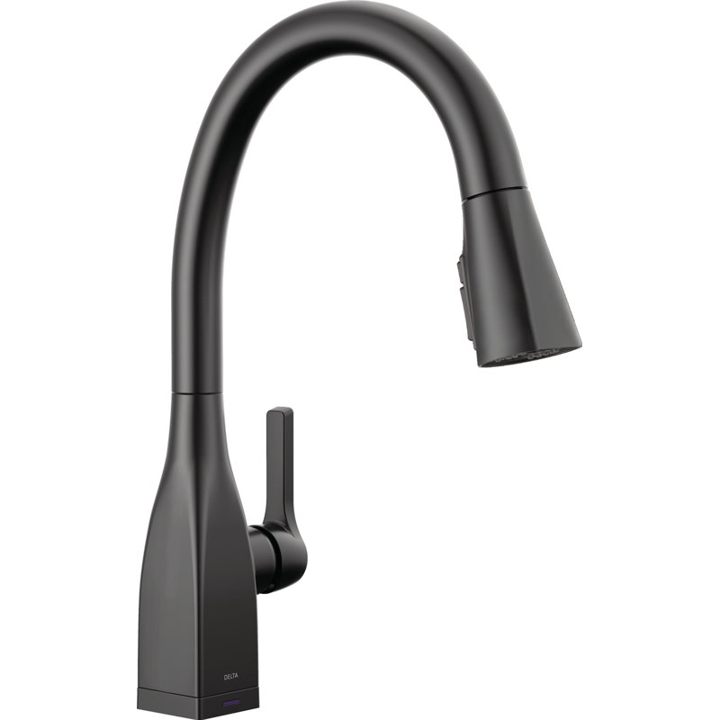 Mateo Pull Down Touch Single Handle Kitchen Faucet with MagnaTite® Docking and Touch2O® Technology, Matte Black