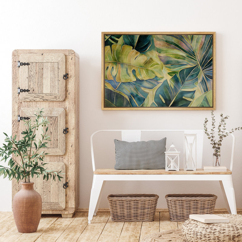Illustration de feuilles de bananier tropical tropical, feuilles de bananier tropical, H 24 po x l 36 po