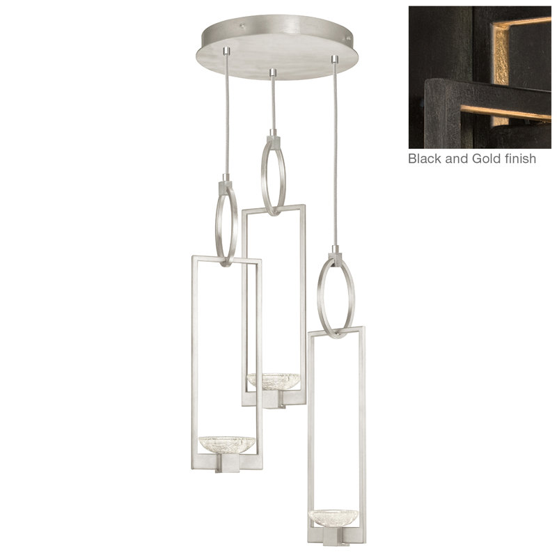 Delphi 3 - Light LED Cluster Pendant, Black