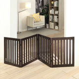 Ignacio Wood Free Standing Pet Gate with a Pair of Support Feet