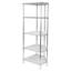 Étagère à 4 niveaux de hauteur réglable en métal (l 26 po x H 72 po x P 18 po)