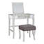 Ensemble de coiffeuse avec miroir et tabouret rembourré assorti Daughtry