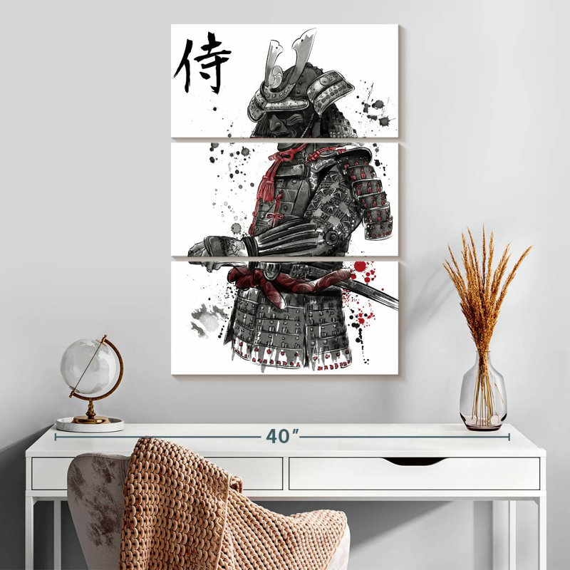 Mait Samurai Sumi-E, H 32 po x l 20 po