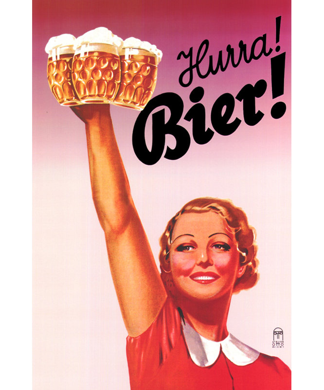 Harra! Bier!, 40" H x 27" W