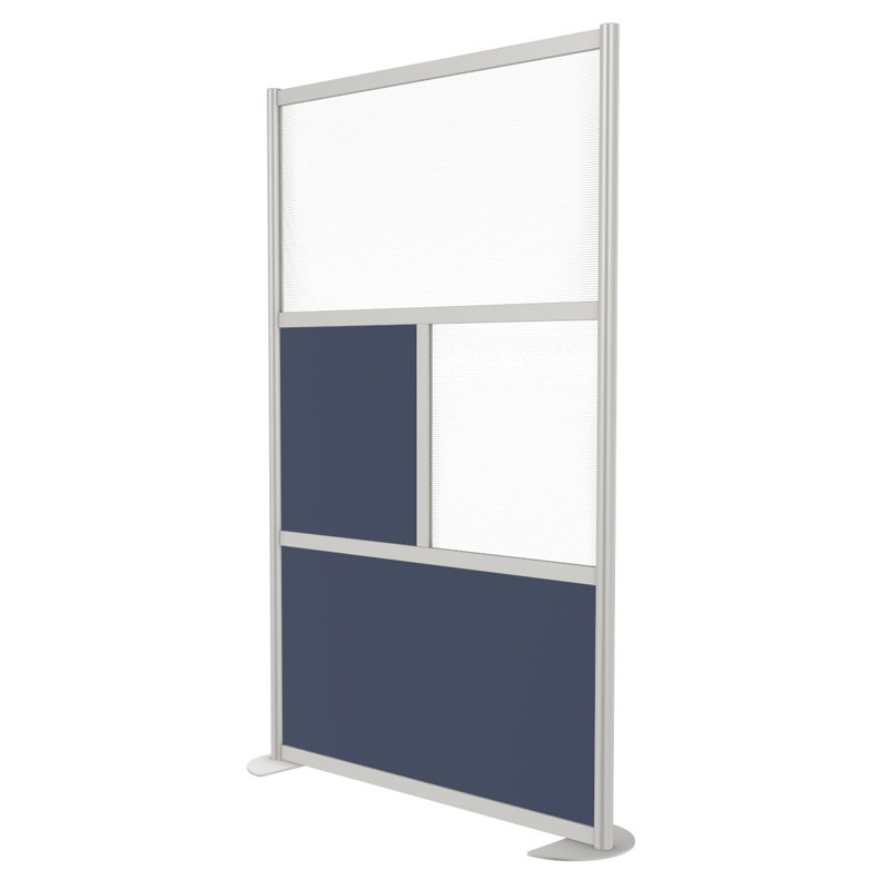 Cloisons de bureau modernes 4 panneaux Orrie, Marine, Standard