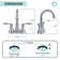 Centerset 2-handle Bathroom Faucet with Drain Assembly