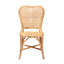 Chaise d'appoint en rotin brun naturel Pineapple