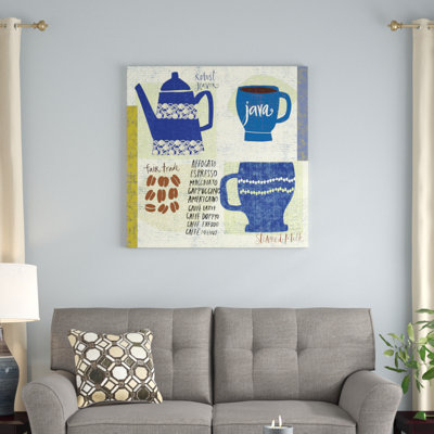 Modern Cafe III by Cheryl Warrick - No Frame Print on Canvas