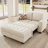 Shavera 59.8" W Velvet Upholstered Sleeper Sofa with Storage Ottoman-2056704758