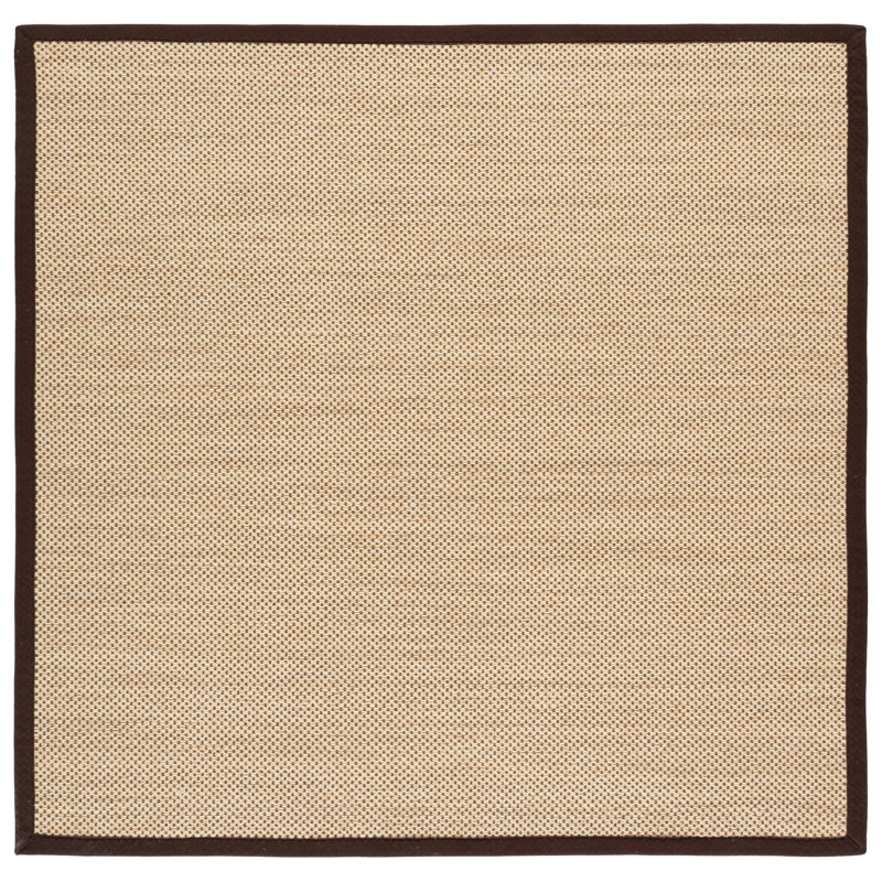 Hillsborough Solid Sisal Fiber Area Rug, Carré 6 pi