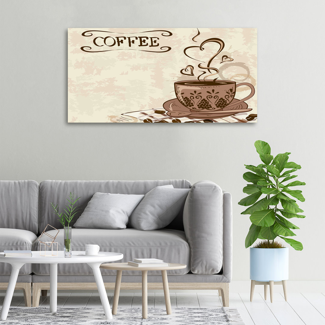 Aromatischer Kaffee - Kunstdrucke auf Leinwand - Wrapped Canvas