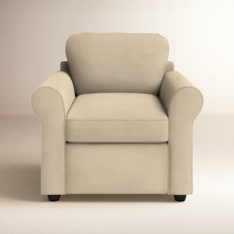 Fauteuil rembourré Warrington, Toile pierre Bayou