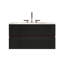 Meuble-lavabo mural noir et noyer 36 po avec lavabo intégré en céramique et trop-plein 36 po-1379938170-1379938171