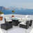 8-piece Outdoor Patio Furniture Sectional Set-1263083787
