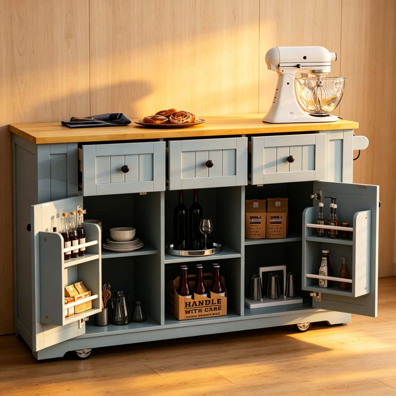 Îlot de cuisine, Bleu