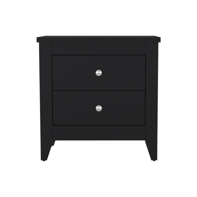 Stevonte 26.62'' W Metal Nightstand, Black