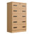 Basurto 5 Drawer Chest Wooden Dresser with Lock-2012149711